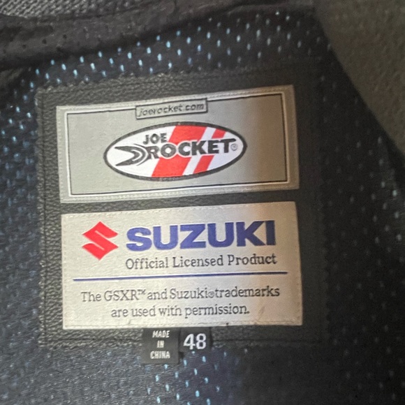 {Joe Rocket}Suzuki GSXR Leather Moto Racing Jacket - Picture 5 of 9